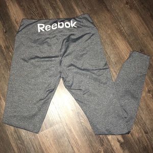 Reebok Grey Full Length Athletic Leggings